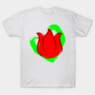 Abstract Tulip T-Shirt